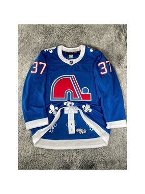 Quebec Nordiques Colorado Avalanche Fanatics Premium Mittelstadt #37 Jersey 56